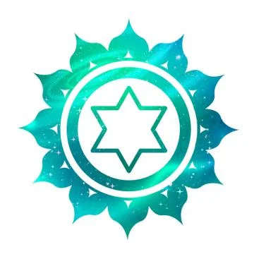 Anahata chakra with outer space Stock Illustration