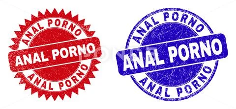 Anal Pornstar Anal - ANAL PORNO Rounded and Rosette Stamps with Unclean Style: Graphic #158989173