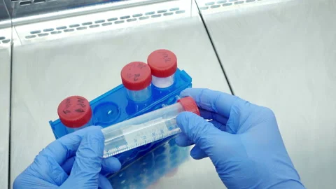 Analisis test tubes Stock Footage 94684746