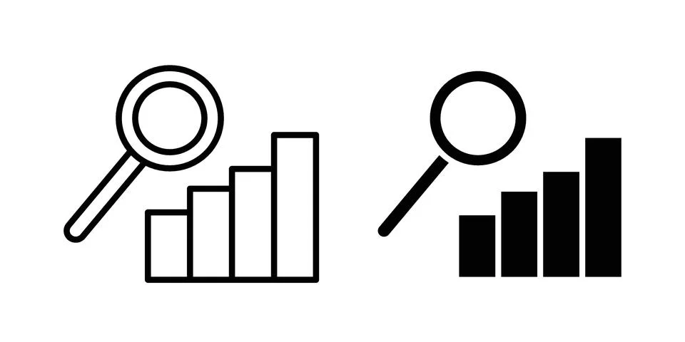Analisys icon design. Simple Vector illustrations.. Stock Illustration