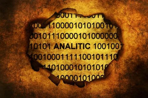 Analitics binary data grunge concept 库存照片
