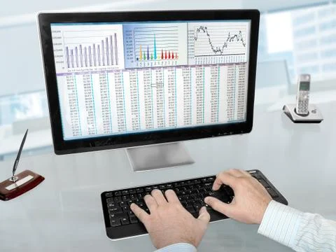 Analizing Data on Computer Stock Photos