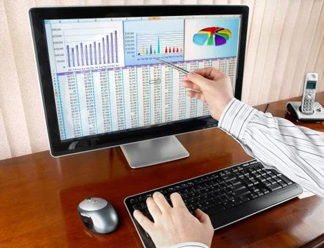 Analizing Data on Computer Stock Photos
