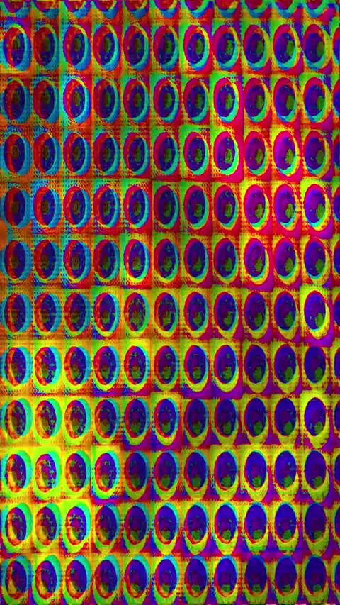 Analog Aesthetic Distortion Vertical Loop Stock Footage 331083007