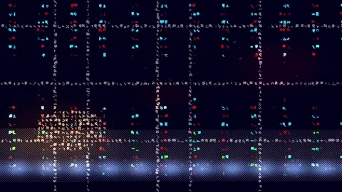 Analog Aesthetic Distortion Wide Loop Stock Footage 331083566