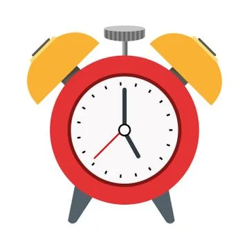 Analog alarm clock icon Stock Illustration