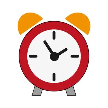Analog alarm clock icon Stock Illustration