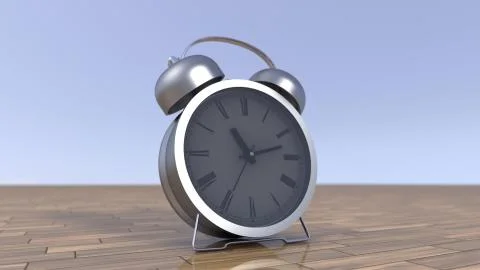 Analog Alarm Clock Stock Illustration