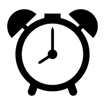 Analog alarm clock , vector illustration Stock Illustration