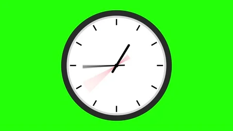 analog and digital clock animation on 8 ... | Stock Video | Pond5