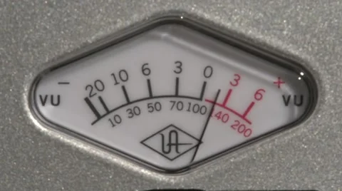 Analog Audio Meter Stock Footage 46759460