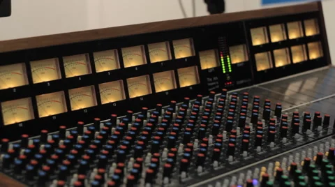 Analog Audio Mixer Video stock 49214012