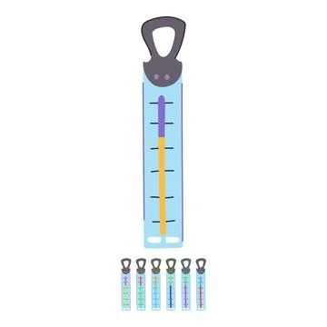 Analog candy thermometer vector cartoon graphic Illustrazione stock