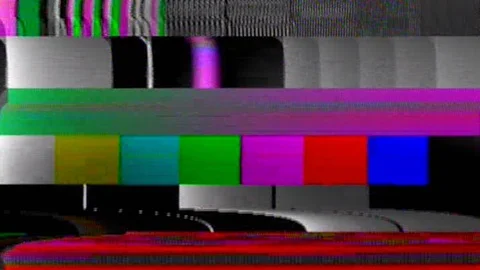 Analog capture test pattern horizontal blocks Stock Footage 90303175