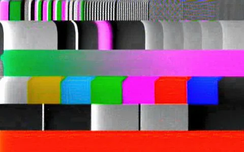 Analog capture test pattern horizontal blocks Stock Illustration