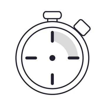 Analog chronometer icon Stock Illustration