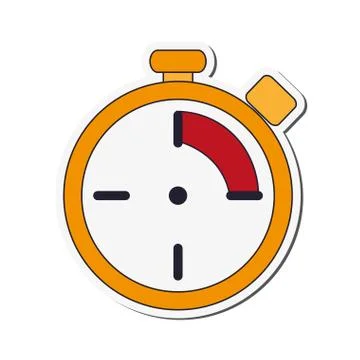 Analog chronometer icon Stock Illustration