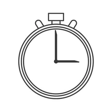 Analog chronometer icon Illustrazione stock