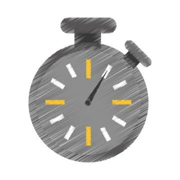 Analog chronometer icon image Illustrazione stock