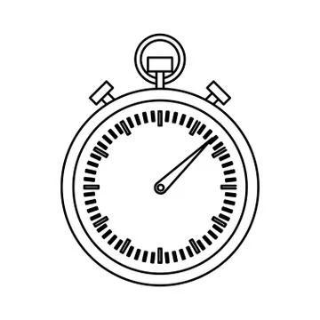 Analog chronometer icon image Illustrazione stock