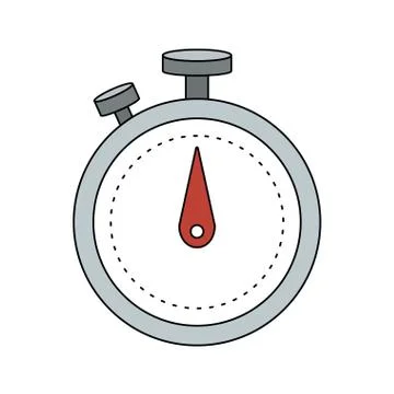 Analog chronometer icon image Illustrazione stock