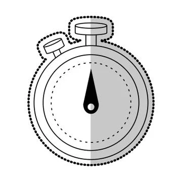 Analog chronometer icon image Stockillustratie