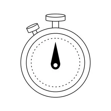 Analog chronometer icon image Illustrazione stock