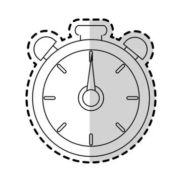 Analog chronometer icon image Stockillustratie
