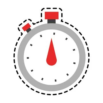 Analog chronometer icon image Stock Illustration