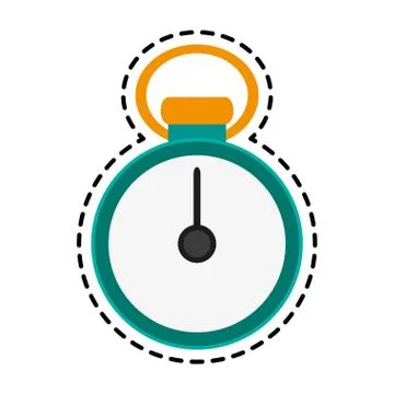 Analog chronometer icon image Stockillustratie