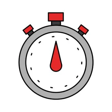 Analog chronometer icon image Illustrazione stock