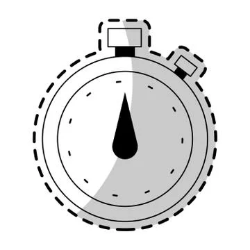 Analog chronometer icon image Stock Illustration