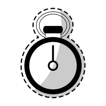 Analog chronometer icon image Stockillustratie