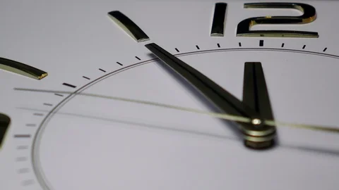 Analog clock 4K Stock Footage 107019084
