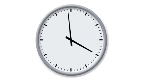 Analog clock animation | Stock Video | Pond5