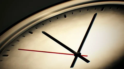 Analog clock animation Stock Footage 78998753