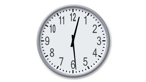 Analog clock animation Stock Footage 78998759