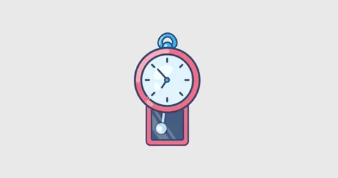 Analog Clock Animation Stock Footage 144122374