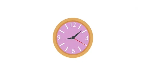 Analog Clock Animation Stock Footage 144122553