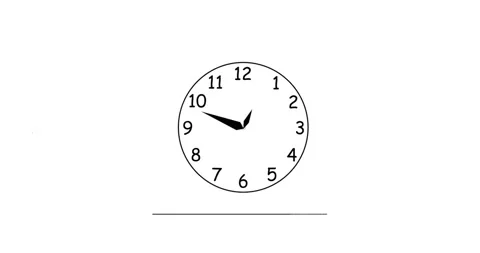 Analog Clock Animation Stock Footage 144122615