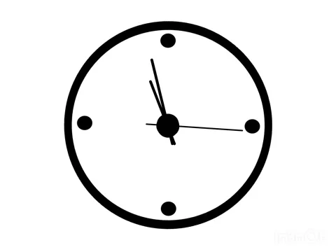 Analog clock animation Stock Footage 331920058