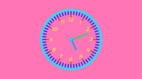 Analog clock on clock face illustration. Stock Illustration
