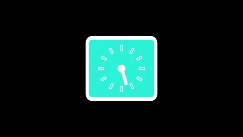 Analog Clock Countdown with Smooth Motion, Countdown Timer Analog Clock Ani.. Stock Footage 309964404