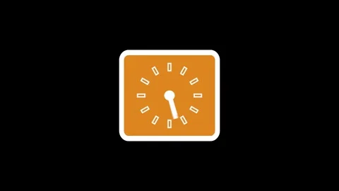 Analog Clock Countdown with Smooth Motion, Countdown Timer Analog Clock Ani.. Stock Footage 309964415