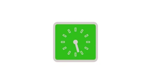 Analog Clock Countdown with Smooth Motion, Countdown Timer Analog Clock Ani.. Stock Footage 309964441
