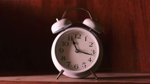 Analog clock goes on a green screen, timelapse, fast passage of time. Stock Footage 208009500