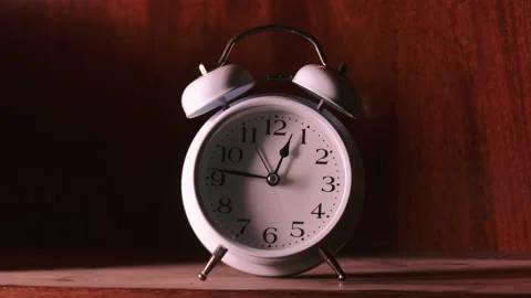Analog clock goes on a green screen, timelapse, fast passage of time. Stock Footage 208009654