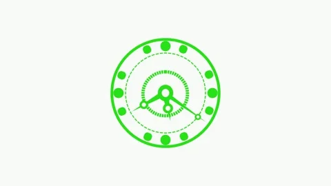 Analog clock icon simple round time symbol for schedule deadline reminder a.. Stock Footage 336887742
