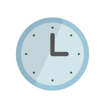 Analog clock icon. Time and timer. Vectors. Illustrazione stock