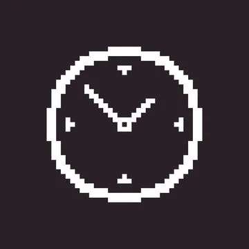 Analog clock with minute and hour hands Stock Illustration